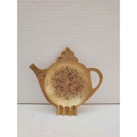 Vintage Brass teapot Ashtray - VTG small brass Ashtray Teapot shape . - Picture 7 of 10